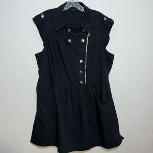 Dereon Womens Black Academia Dark Grunge Punk Dress Size 1X